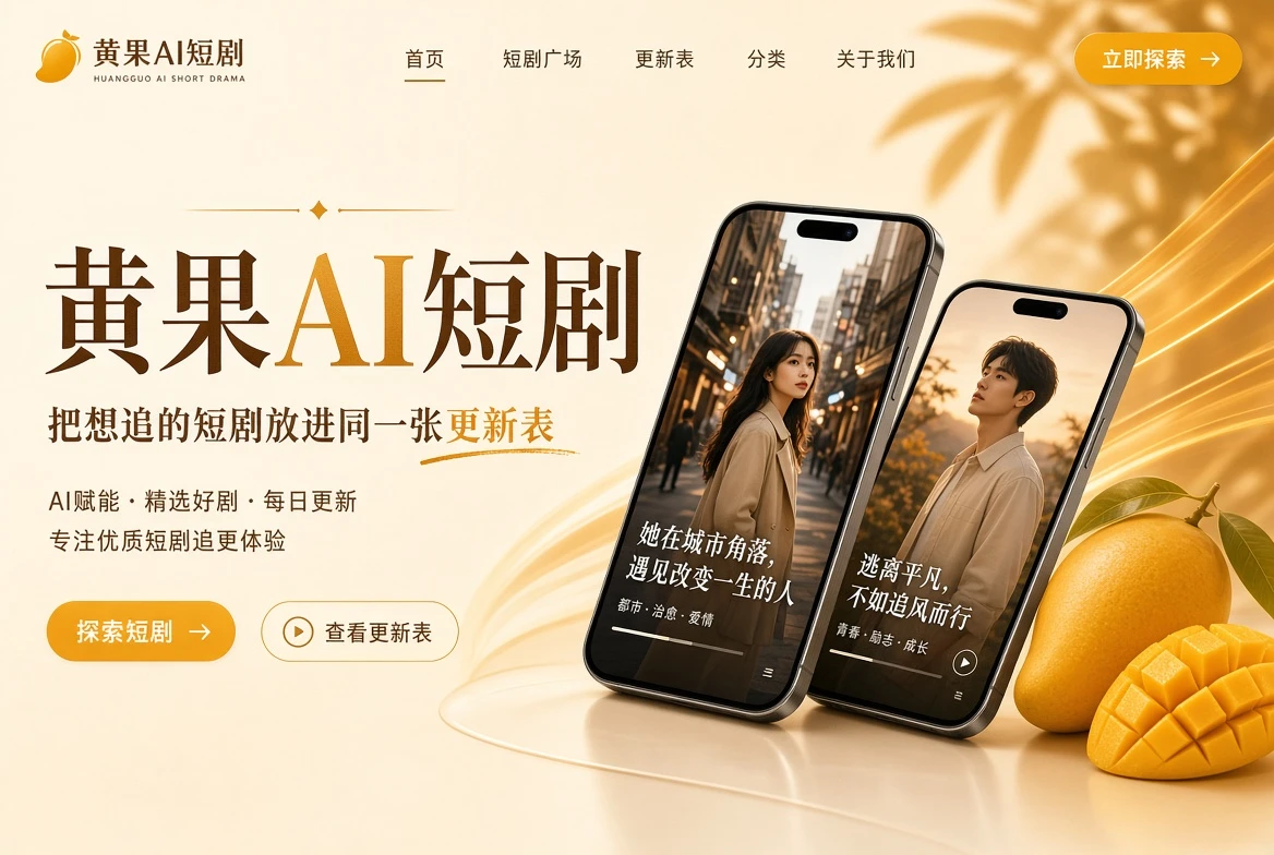 黄果AI短剧首页封面